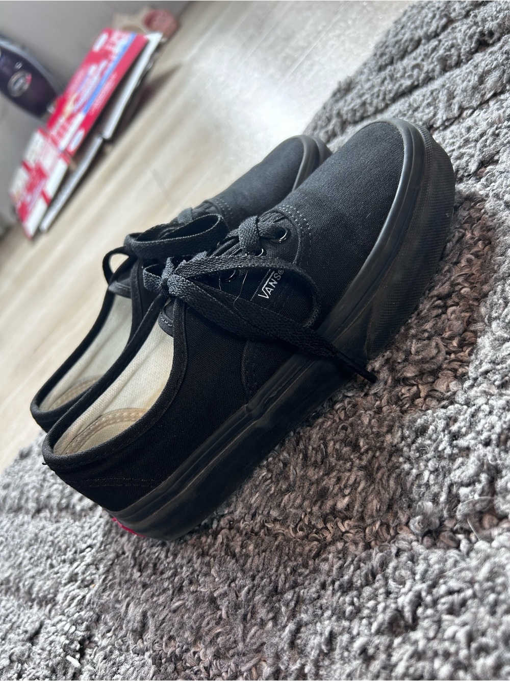 Vans Black Kids Low-Top Canvas Sneakers